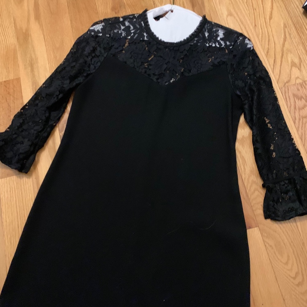 black lace dress